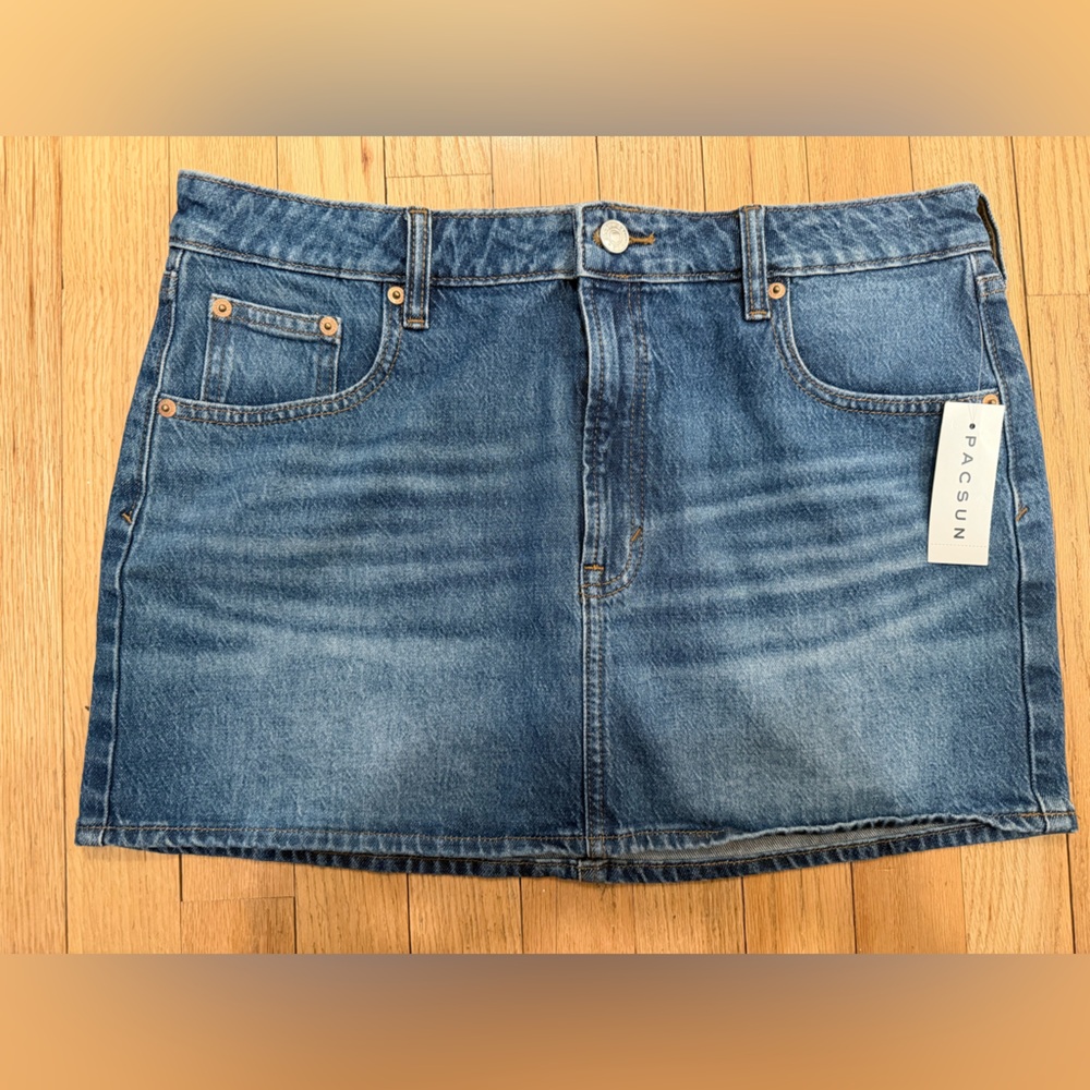 PacSun Blue Denim Mini Skirt